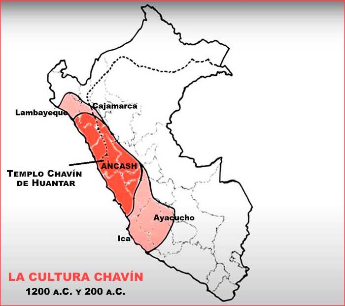 ubicacion de la cultura chavin